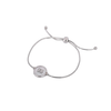Pulseira Ajustável com Pendente Casal em Aço