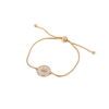 Pulseira Ajustável com Pendente Dois Meninos/Meninas em Aço