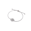 Pulseira Ajustável com Pendente Dois Meninos/Meninas em Aço