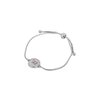 Pulseira Ajustável com Pendente Dois Meninos/Meninas em Aço