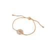 Pulseira Ajustável com Pendente Dois Meninos/Meninas em Aço