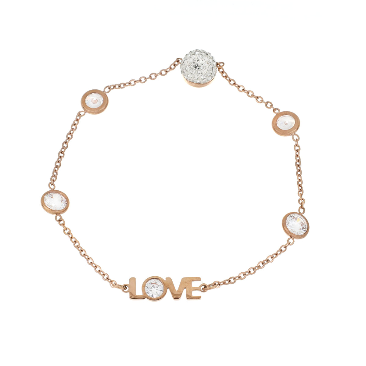 Pulseira Love Magnética em Aço