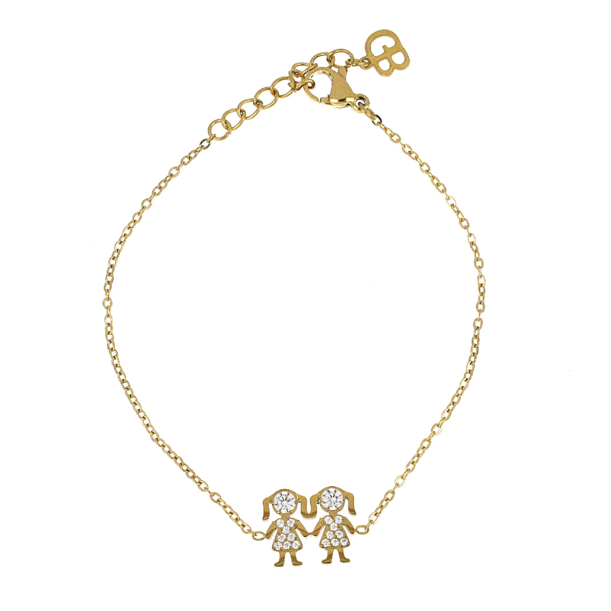 Pulseira com Pendente Meninas/Meninos c/Zircônias