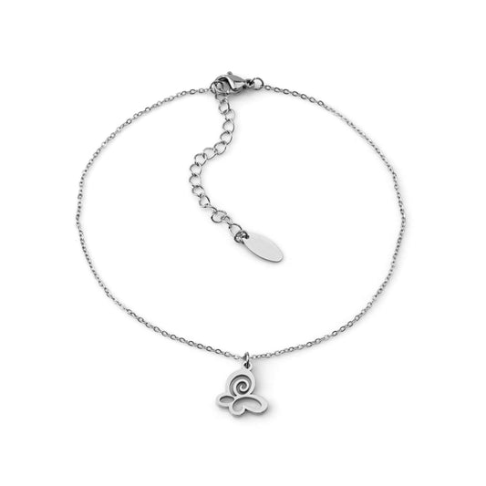 Pulseira Pé Butterfly em Aço
