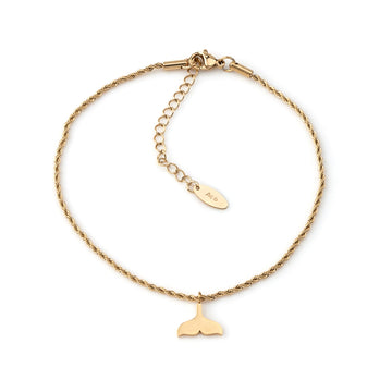Pulseira Pé Cauda de Sereia em Aço