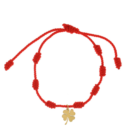 Pulseira 7 Nós c/ Pendente Trevo
