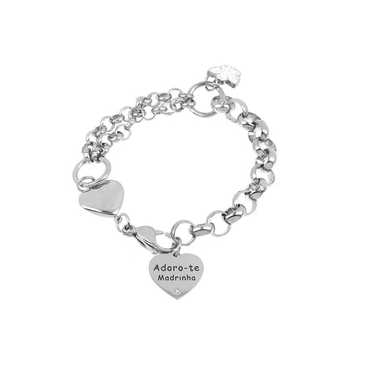 Pulseira Madrinha Angelical em Aço