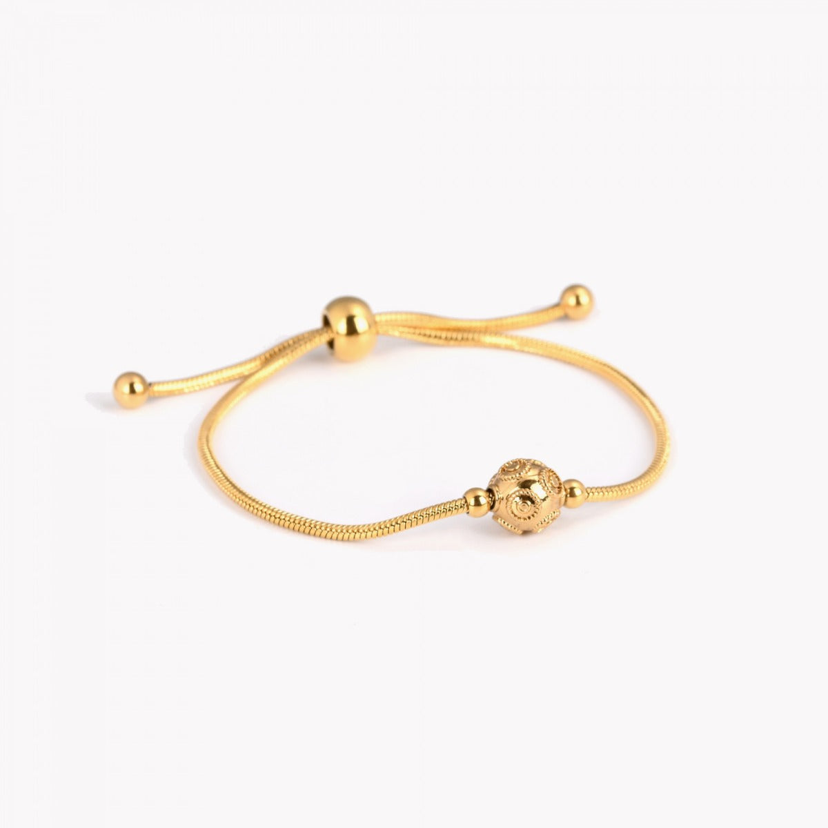 Pulseira Conta de Viana em Banho de Ouro