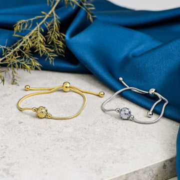 Pulseira Conta de Viana em Banho de Ouro