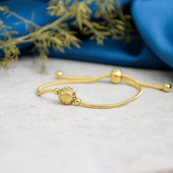 Pulseira Conta de Viana em Banho de Ouro
