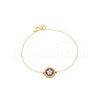 Pulseira Flor Caramujo Banho de Ouro