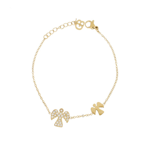 Pulseira Guardian c/ Zircônias em Aço