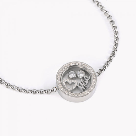 Pulseira Mãe Núcleo em Aço