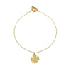 Pulseira com Pendente Trevo em Aço