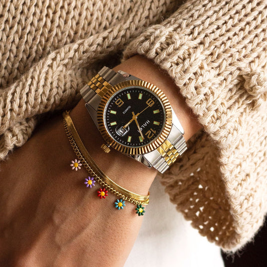 Pulseira Spring Dourada em Aço