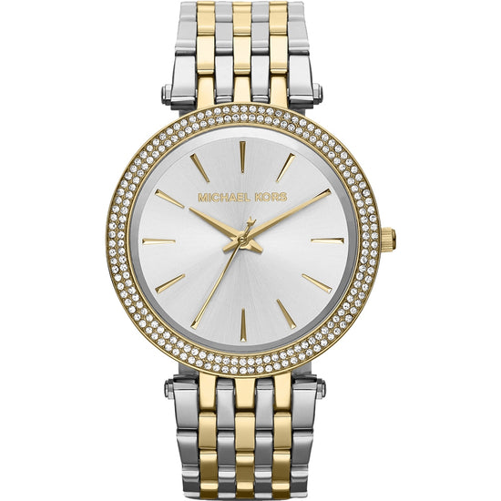 Relógio Michael Kors Darci Dourado Prata MK3215