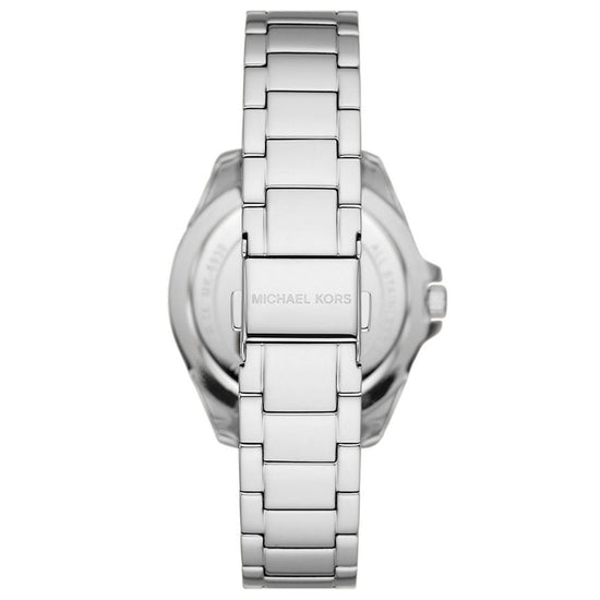 Relógio Michael Kors Kaycie Pavé Prata fundo Rosa - MK6929