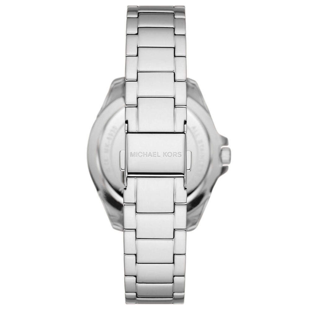 Relógio Michael Kors Kaycie Pavé Prata fundo Rosa - MK6929