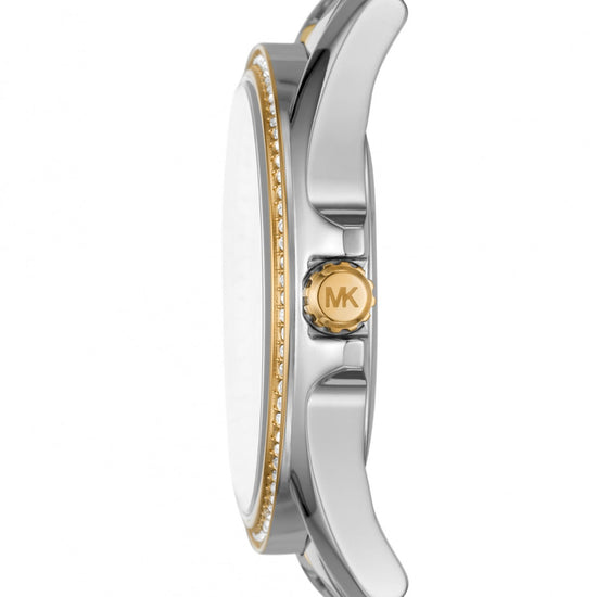 Relógio Michael Kors Kaycie Pavé Dourado Prata - MK6931