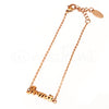 Pulseira Irmã em Aço rosa gold