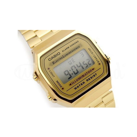 Relógio Casio A168WG-9WDF Retrô Dourado