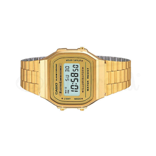 Relógio Casio A168WG-9WDF Retrô Dourado