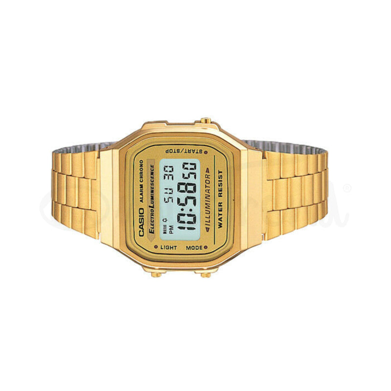 Relógio Casio A168WG-9WDF Retrô Dourado