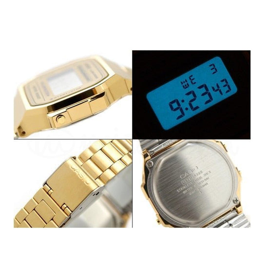 Relógio Casio A168WG-9WDF Retrô Dourado