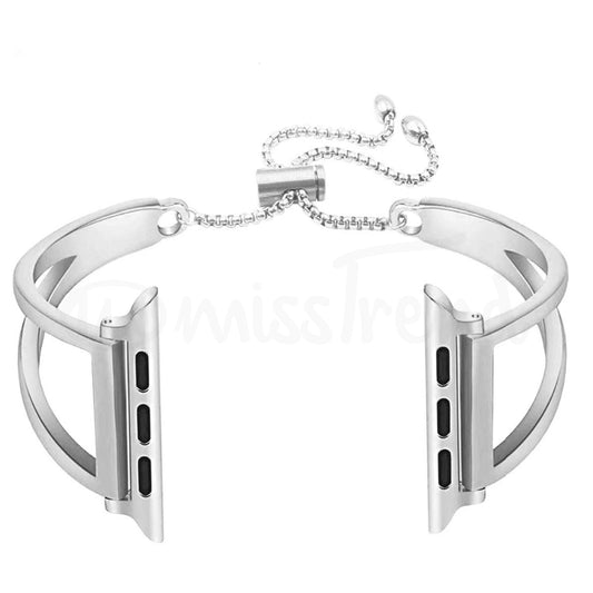 Bracelete em aço inoxidável 42mm para smartwatch apple