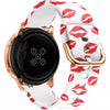 Bracelete em silicone 20mm com beijinhos