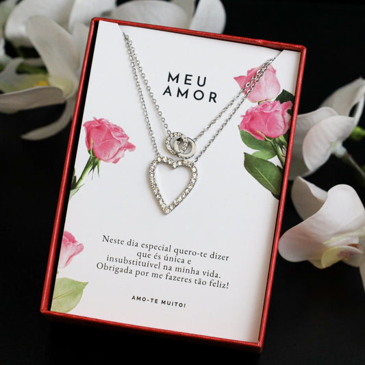 Colar com Mensagem Meu Amor