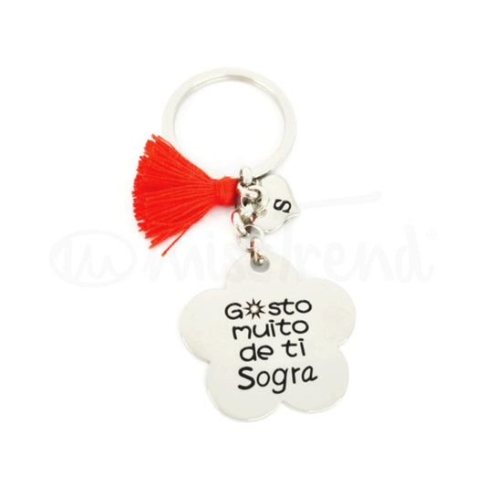Porta chaves gosto muito de ti sogra em aço 