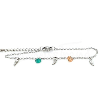 Pulseira com pendentes penas