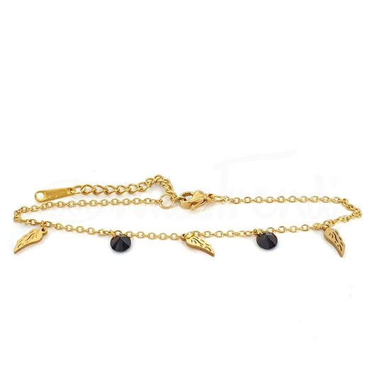 Pulseira com pendentes penas