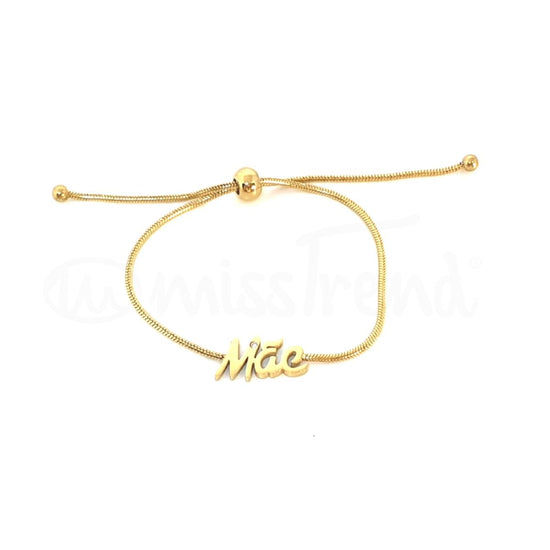 Pulseira mãe em aço dourada