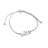Pulseira mãe em aço prateado