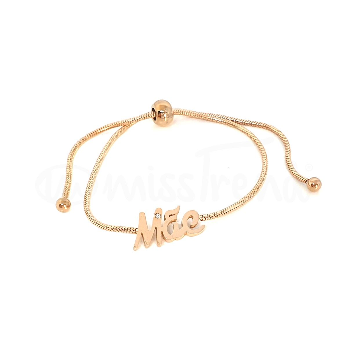 Pulseira mãe em aço rosa gold