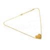 Colar melhor amiga em aço dourado