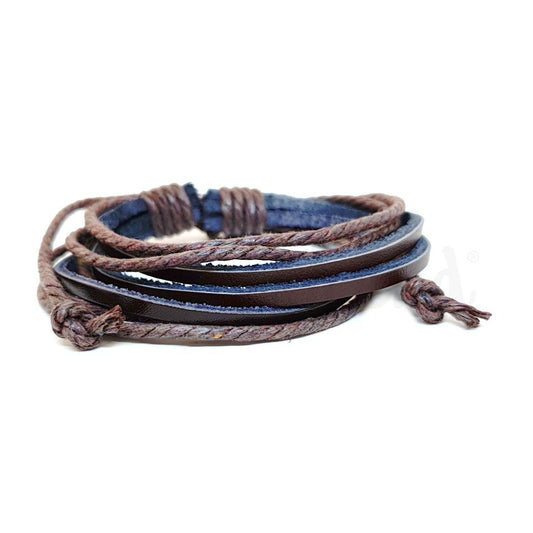 Pulseira masculina army castanho escuro