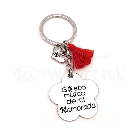 Porta Chaves Gosto muito de ti namorada em aço