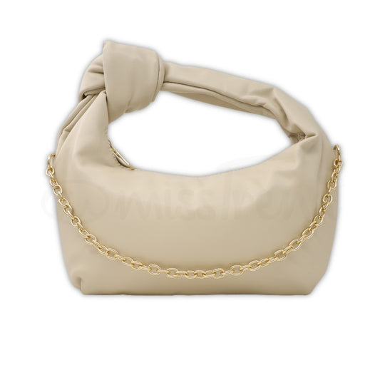 Bolsa Bow em bege