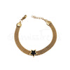 Pulseira estrela malha em aço