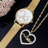 Relógio tender com dedicatória mãe em dourado
