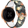 Bracelete em silicone 20mm com flores
