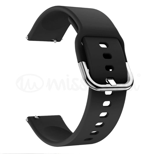 Bracelete em silicone com fivela 20mm para smartwatch 