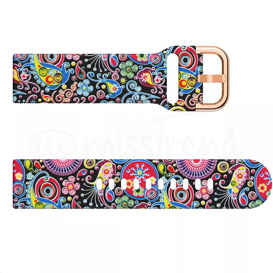 Bracelete em silicone 20mm tribal