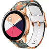 Bracelete em silicone 20mm com flores