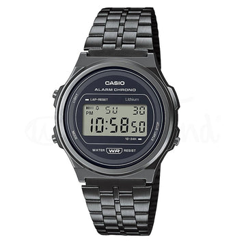 Relógio Casio Vintage Round Cinza Escuro A171WEGG-1AEF