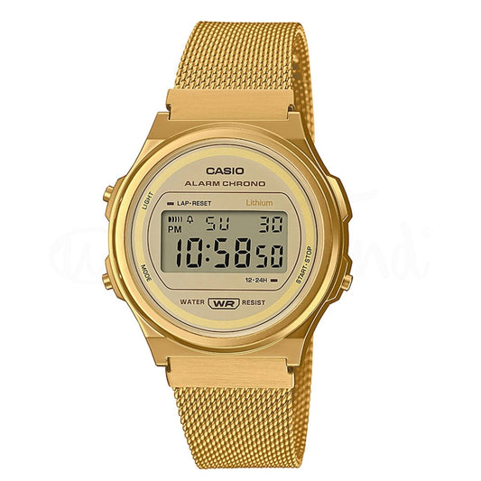 Relógio Casio Vintage Round Dourado A171WEMG-9AEF