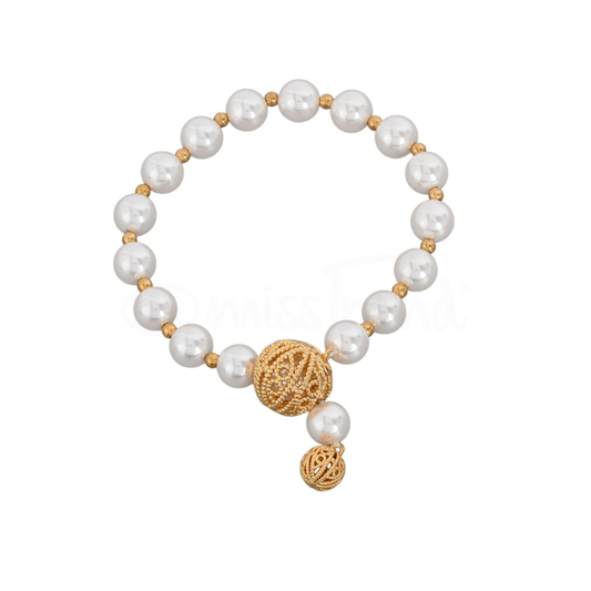 Pulseira Encantos de Viana em Banho de Ouro